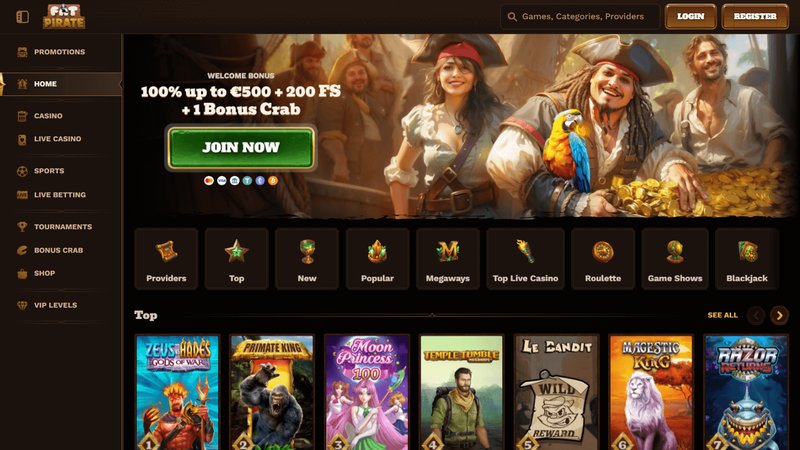 Unlock the Treasure Trove at Fat Pirate Casino in the UK